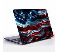 Goodsprout Computer Case for MacBook Air 15 Inch Mobile Flag Stripes Colorful Pattern Black Release 2023 Model A2941/A3241 Hard Shell Case Compatible with MacBook Air 15 Inch