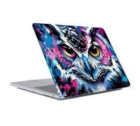 Goodsprout Computer Case for MacBook Air 15 Inch Owl Sharp Eyes Colorful Pattern Clear Release 2023 Model A2941/A3241 Hard Shell Case Compatible with MacBook Air 15 Inch