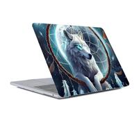 Goodsprout Computer Case for MacBook Pro 16 Inch Easy White Wolf Colorful Pattern Clear Release 2019 Model A2141 Hard Shell Case Compatible with MacBook Pro 16 Inch