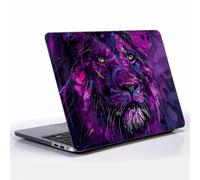 Goodsprout Computer Case for MacBook Pro 16 Inch Purple Messy Line Lion Face Colorful Pattern Black Release 2021/2023 Model M1 A2485/M2 A2780 Hard Shell Case Compatible with MacBook Pro 16 Inch