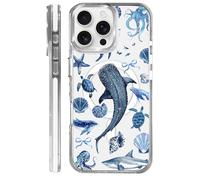 Goodsprout for iPhone 17 Air Case,Compatible with MagSafe,The Transparent TPU Silicone Protects The Phone Case from Drops, Slips and Fingerprints.Blue Ocean Whale Shark Octopus Turtle Collage