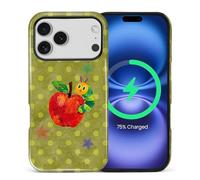 Goodsprout for iPhone 17 Pro Max Cases,Campatible with Magsafe,2-Layer Hard Shell + Silicone Cover - Shockproof Protection, High-end and Fashionable Phone Case Green Dots The Insect that Eats Apples