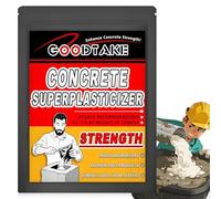 GOODTAKE Concrete Super Plasticizer, Concrete Admixture, High Range Water Reducer - Super plasticizer Cement Additive for Superior Strength, Workability (White, 8 oz)