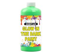 GOODTAKE Green Glow in The Dark Paint - Jumbo 1000ml (35oz) Extreme Brightness UV Paints | Blacklight Reactive Glow Paint | Perfect for DIY, Parties & Decorations (Green, 35 Fl Oz)