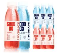 GoodToGo Hydration - Electrolyte Drink with Ginkgo Biloba | 6 x 330ml Bottles Blue Raspberry & Cherry | Sugar-Free, Caffeine-Free, Vegan | Sports Rehydration, Hangover Recovery & Hydration
