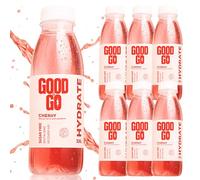 GoodToGo Hydration - Electrolyte Drink with Ginkgo Biloba | 6 x 330ml Bottles Cherry | Sugar-Free, Caffeine-Free, Vegan | Sports Rehydration & Hangover Recovery, Hydration Tablet Alternative
