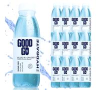 GoodToGo Hydration - Electrolyte Drink with Ginkgo Biloba | Blue Raspberry | Sugar-Free, Caffeine-Free, Vegan | Sports Rehydration & Hangover Recovery, Hydration Tablet Alternative | 12x 330ml Bottles