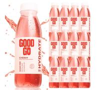 GoodToGo Hydration - Electrolyte Drink with Ginkgo Biloba | Cherry | Sugar-Free, Caffeine-Free, Vegan | Sports Rehydration & Hangover Recovery, Hydration Tablet Alternative | 12x 330ml Bottles