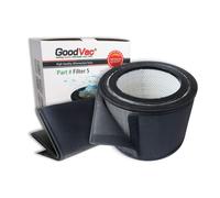 GoodVac Replacement Filter Kit Compatible with Filter Queen Defender 4000 HEPA Filter + 2 Carbon Prefilter Wraps
