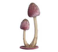 Goodwill Fabric Mushrooms 29cm Pink & Cream Tabletop Christmas Ornament