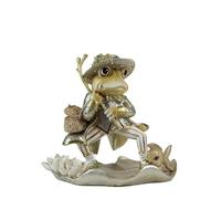 Goodwill Gentleman Frog Fishing Tabletop Scene 23 Centimetre Cream and Gold