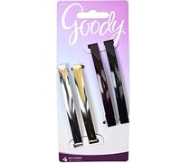 Goody Classic Metal Domed Barrettes, 4Pcs