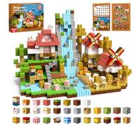 Goody King Magnetic Blocks | 120PCS Magnetic Building Blocks,Magnetic Farm Animal Homes,STEM Montessori Sensory Toys for Toddlers Kids Boys Girls Ages 3 4 5 6 7 8 9 10 Christmas Birthday Gifts