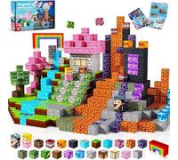 Goody King Magnetic Blocks-150 PCS Dark Swordsman's Forest Castle Set - Magnetic Building Toys for Montessori Birthday Gifts - STEM Sensory Toys for 3 4 5 6 7 8 9 10 Boys & Girls