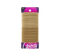 Goody Ouchless Elastic Hair Tie - 32 Count Blonde - 4MM for Medium Ha