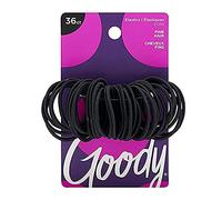 Goody Ouchless Hair Elastics, Black, 36 Count (Pack of 3)