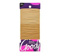 Goody Ouchless Hair Elastics - No Pull, No Breakage, Tangle-Free Hold for Thick, Curly, Coily & Textured Hair - 30 Count, Blonde, Long-Lasting Ponytail Holders for Women & Men