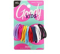 Goody Ouchless Medium Hair Elastics 2 mm, 40 Count (Assorted Colours)