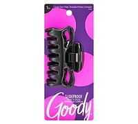 Goody Ouchless No-metal Flexible Claw Hair Clip, Large, Black, 1-count, Pack of 3 (1936822)