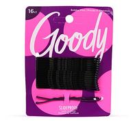 GOODY - Slideproof Bobby Pins for Thick Hair Black - 16 Count