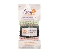 Goody Sport Forever Glow in the Dark Elastic Hair Ties - 10 Ct, 5 Assorted Colors, No Damage, 3X Stronger, Sport-Level Grip, All Hair Types