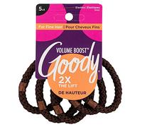 Goody Volume-Boost Ouchless Thin Hair Elastics 5CT Brown
