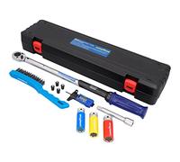 Goodyear 11-Piece Wheel Change Set, Torque Wrench + 3-Piece Socket Set + Extension + Various Accessories, Box, Black