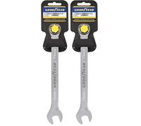 Goodyear 15mm Spanner- Chrome Vanadium Steel| Precision Engineered for Tightening and Loosening Nuts and Bolts| Durable & Corrosion-Resistant Wrench| Essential Hand Tool for Mechanics (Pack of 2)
