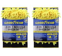 Goodyear 2 In 1 Noodle Wash Mitt Extra Long Handle With Pivoting Head For Easy Reach All Around Your Windscreen | Microfiber Pad For Ultimate Cleaning | Excellent For Quick Defogging And Cleaning