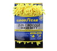Goodyear 2 In 1 Noodle Wash Mitt Extra Long Handle With Pivoting Head For Easy Reach All Around Your Windscreen | Microfiber Pad For Ultimate Cleaning | Excellent For Quick Defogging And Cleaning