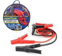 Goodyear 2m 400amp Booster Cables - Jump Leads Long| Powerful Coil Spring Clamps| Colour-coded Clamp| Zipped Carry Bag Included| Fully Insulated Length Cable| Suitable For Cars And Vehicles 3000CC