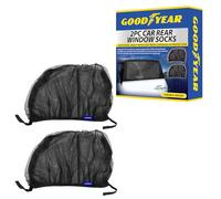 Goodyear 2pc Window Socks Designed To Fit Most Saloons, Coupes, People Carriers, Mpvs & Hatchbacks | Incredibly Easy & Quick To Fit | Lint-free, Ultra-absorbent & Scratch-free | Reusable & Washable