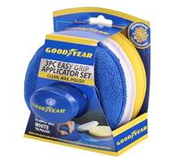 Goodyear 3pc Applicator Set Specially Designed Microfiber Pad For Cleaning Your Vehicle|Ideal For Polishing And Waxing Of Painted Surfaces|Thick Microfiber Evenly Distributes Pressure For Application