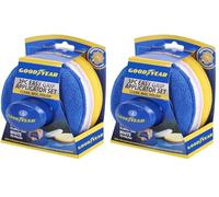 Goodyear 3pc Applicator Set Specially Designed Microfiber Pad For Cleaning Your Vehicle|Ideal For Polishing And Waxing Of Painted Surfaces|Thick Microfiber Evenly Distributes Pressure For Application