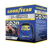 Goodyear 4-In-1 Car Battery Jump Starter | Tyre Inflator | Quick Charger | Power Bank