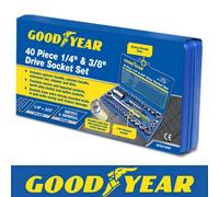 Goodyear 40Pc 1/4" & 3/8" Socket Driver Set