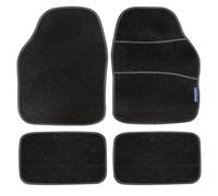 Goodyear 4PC Luxury Carpet Car Mat Set - Helps to protect from wear and tear| Quick and easy to clean| Fits universally| Non-slip backing |Weatherproof, prevents mud, snow, water tracking in your car