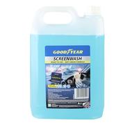 Goodyear 5 L Screenwash Blue -Anti smear formula| Helps remove traffic film and insects all year| Safe on paintwork| All seasons| Economical formula designed to ensure high visibility driving