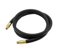 Goodyear 6' x 3/8" Rubber Whip Hose Black 250 PSI