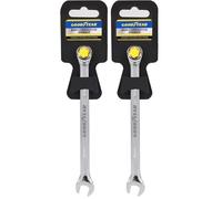 Goodyear 8mm Spanner-Chrome Vanadium Steel| Precision Engineered for Tightening and Loosening Nuts and Bolts| Durable & Corrosion-Resistant Wrench| Essential Hand Tool for Mechanics (Pack of 2)