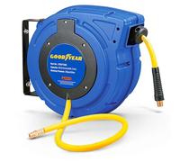 Goodyear Air Hose Reel Retractable 9.5mm x 15m Hybrid Polymer Hose Max 20BAR