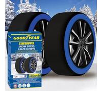 Goodyear Calze da Neve Star Gripper Omologate Italia EN 16662-1:2020 Due Catene da Neve in Tessuto per Auto, Snow Sock Taglia M, per R13 - R19 (Misure per Pneumatici Dettagliate all'Interno)