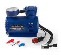 Goodyear car tyre inflator | Mini air Compressor | Compact 3m Cord | Portable air Compressor | tyre Pressure Gauge and inflator | Lightweight Light Sporting Camping | get 3 nozzles | up to 250 PSI