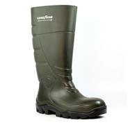 Goodyear Castle Plus Safety Wellingtons: Green: 42 Size: 42, Colour: G