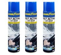 Goodyear De-Icer 3PK | Fast Acting | Ready To Use | Remove Frost and Ice Quickly