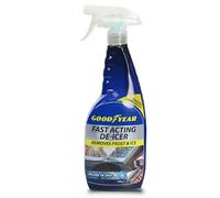 Goodyear De-Icer 750ml - Fast-Acting, Non-Aerosol, Eco-Friendly Spray for Windscreens & Headlights - Instantly Removes Ice & Frost, Prevents Re-Freezing