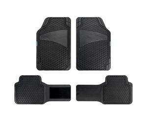 Goodyear GOD9016 PANAL Black Rubber Carpet with Velcro Bridge 1 Set of 4