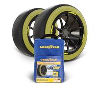 Goodyear Grip Textile Traction for Optimal Tire Grip in Snow and Ice. Global Leader in Tire Socks. Durable Multi-season Reuse. Easy to Install Snow Socks for Emergency and Preventative Winter Safety.
