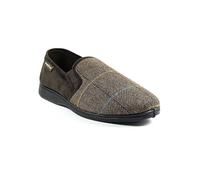 Goodyear Harrison Brown Tweed Slippers Brown