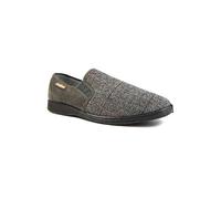 Goodyear Harrison Grey Tweed Slippers Grey
